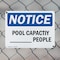 Signmission Pool Capacity _ People, 10 in W x Rectangle, Plastic OS-2PACK-NS-P-710-L-17675 - alternate 6